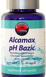 Alcamax - Ph Bazic (Complex pentru Echilibrul Acido-Bazic), 90 capsule